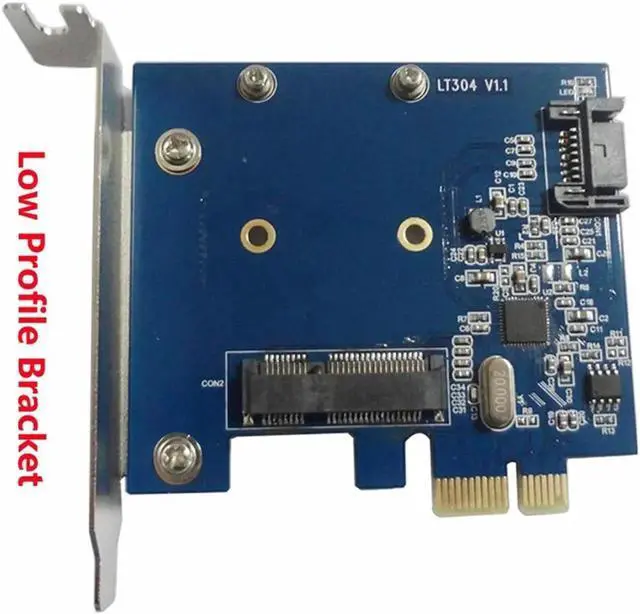 Main image of Desktop Internal SATA 6Gbps mSATA Combo Extender Adapter PCIe PCI-e PCI express 1x to SATA3.0 mini SATA SSD Card