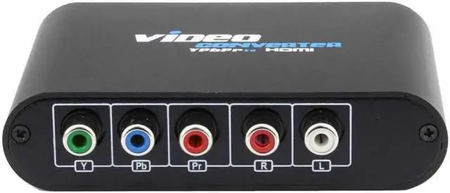 Alt view image 2 of 6 - 5 RCA Ypbpr To HDMI Converter PS2 XBOX WII To HDMI HDTV Video Audio Connector Adapter With USB Power Cable