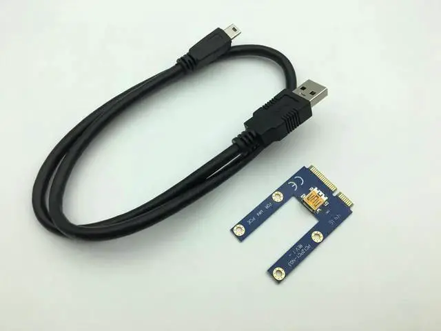 Main image of Mini PCIe Riser PCI Express 1x to 16x for Laptop External Graphics Card GDC Miner mini PCIe to PCI-e Extension Cable Riser Card