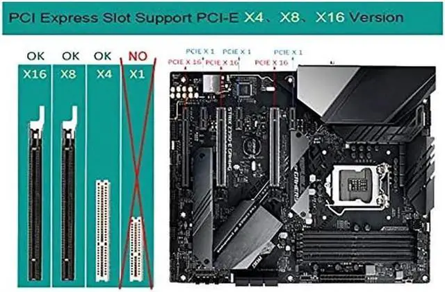 Alt view image 7 of 7 - PCI-Express 4X to USB 3.1 Gen 2 (10 Gbps) 2-Port Type C Expansion Card Asmedia Chipset for Windows 7/8/10/Linux/MAC OS 10.14 PCI Express USB C Card(2X Type-C Port)