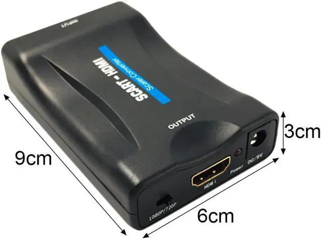 Alt view image 5 of 6 - 1080P SCART To HDMI Video Audio Upscale Converter Adapter for HD TV DVD for Sky Box STB Plug and Play Drop Shipping
