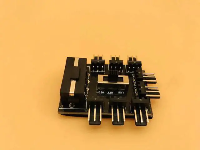 Alt view image 6 of 6 - PC 1 to 8 4Pin Molex Cooler Cooling Fan PWM 3Pin Power Hub Splitter Cable Supply Speed Controller Adapter For BTC Miner Mining