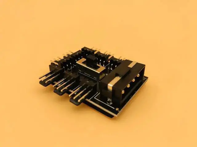 Alt view image 4 of 6 - PC 1 to 8 4Pin Molex Cooler Cooling Fan PWM 3Pin Power Hub Splitter Cable Supply Speed Controller Adapter For BTC Miner Mining