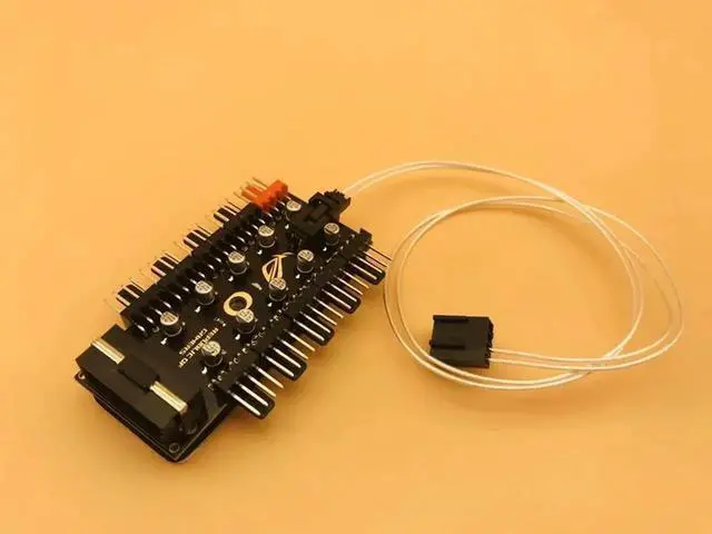 Alt view image 2 of 6 - PC 1 to 10 4Pin Molex Cooler Cooling Splitter Fan Hub Cable PWM 12V Led Power Supply Adapter For BTC Bitcoin Miner Mining