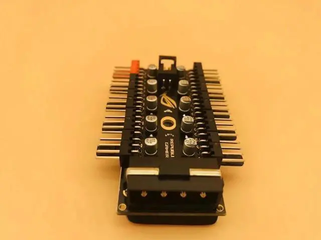 Alt view image 3 of 6 - PC 1 to 10 4Pin Molex Cooler Cooling Splitter Fan Hub Cable PWM 12V Led Power Supply Adapter For BTC Bitcoin Miner Mining