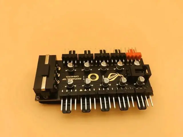 Alt view image 4 of 6 - PC 1 to 10 4Pin Molex Cooler Cooling Splitter Fan Hub Cable PWM 12V Led Power Supply Adapter For BTC Bitcoin Miner Mining