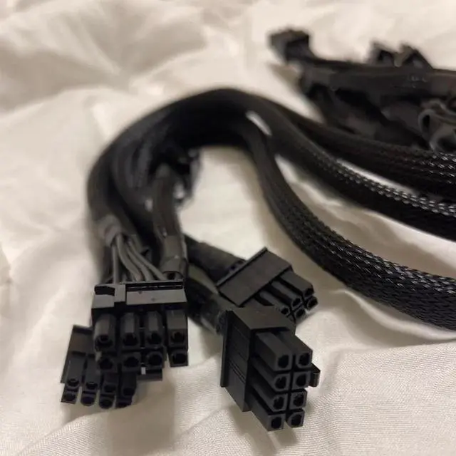 Alt view image 2 of 6 - Aomoproing PCIe 8Pin to 2 Ports 6+2Pin Modular Power Supply Cable for Corsair RM1000X RM550X 650X 750X 850X Modular Power, 5 Pack