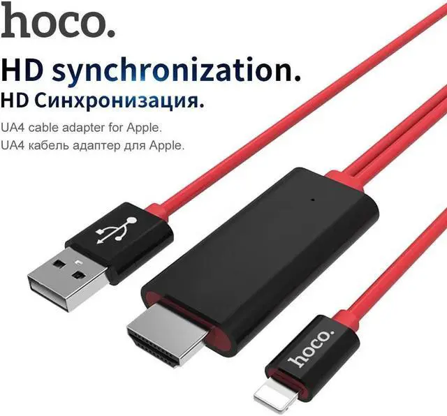 Alt view image 2 of 6 - For Lightning to HDMI Digital Cable 1080P HDTV TV Adapter Smart Converter HDMI Cable for Apple iPhone 7 6 6S Plus ipad O5