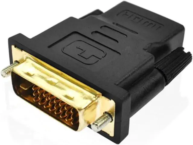 Main image of DVI-D 24+1 to HDMI Adapter Connector Dual Link Plug Male to Female HDMI to DVI Cable Converter 1080P for HDTV Projector Monitor