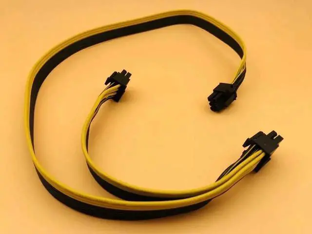 Main image of Aomoproing 10Pcs PSU Power Supply Cables PCI e Molex 6pin to 2 PCI e 8 pin 6+2pin PCI Express Internal Splitter Ribbon Miner Cable