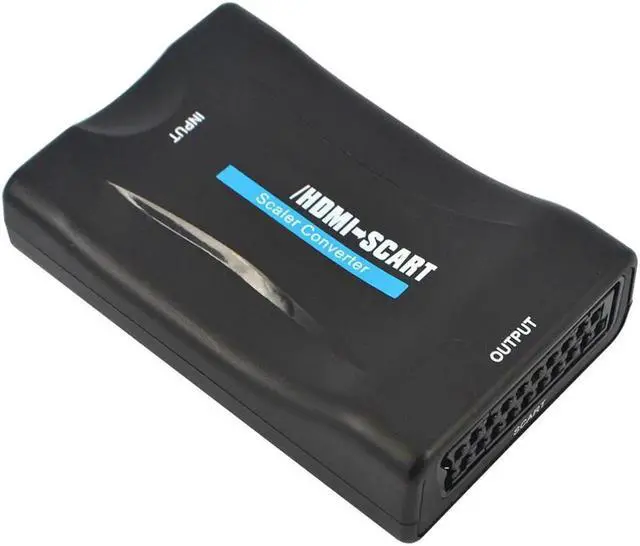 Alt view image 5 of 6 - HD 1080p HDMI To Scart Converter signal adapter converter HD Receiver For Phone TV with power adapter support HDMI