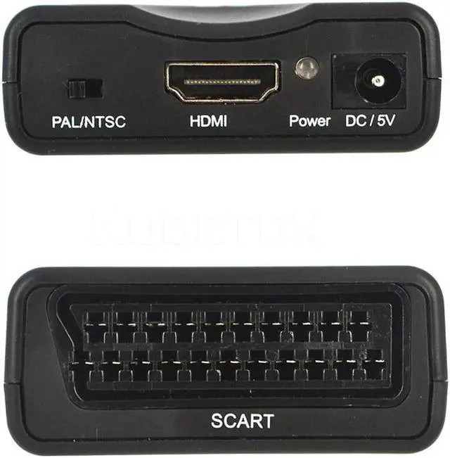 Alt view image 3 of 6 - HD 1080p HDMI To Scart Converter signal adapter converter HD Receiver For Phone TV with power adapter support HDMI