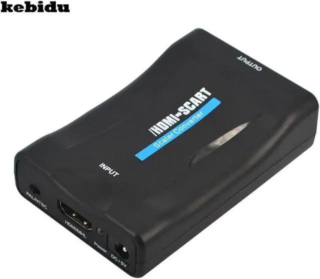 Main image of HD 1080p HDMI To Scart Converter signal adapter converter HD Receiver For Phone TV with power adapter support HDMI