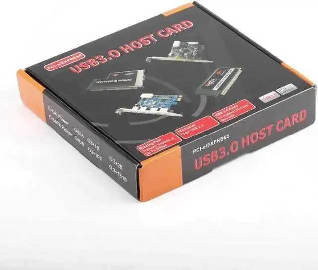 Alt view image 4 of 6 - 5 Ports Super Speed USB3.0 PCI-E PCI Express PCI Expansion Card Host Card Hub Controller Adapter U3P7N-5P1H-I