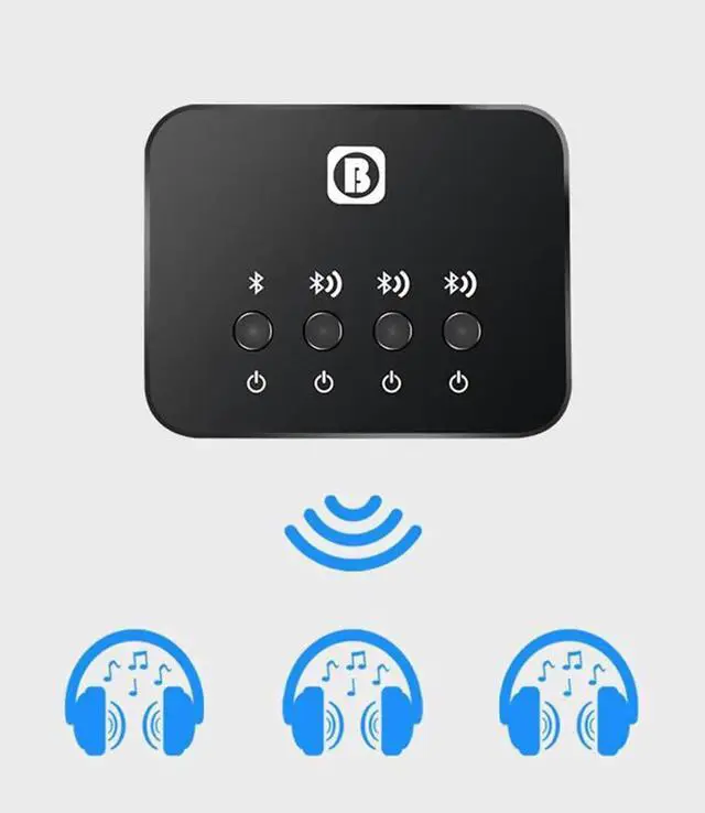Main image of Link Optical Transmitter Bluetooth v4.1 Multi-pair 1 to 3 Mini for TV Wireless Music Audio Adapter for Headphones/Speakers