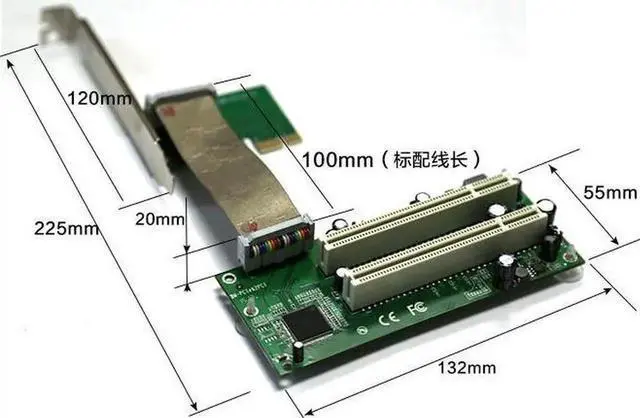 Alt view image 3 of 5 - Aomoproing PCI-e to PCI adapter PCIe to PCI slot expansion card support capture card gold tax card innovative sound card