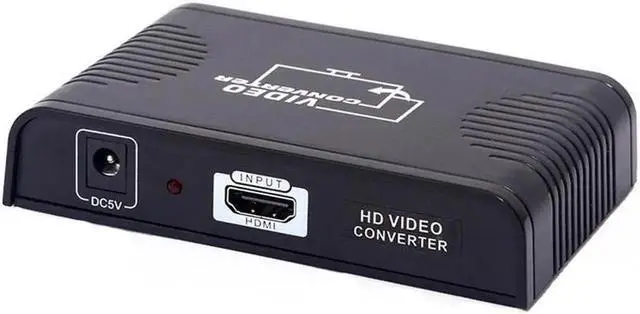 Alt view image 4 of 4 - HDMI to SCART Composite Video Converter 1080P Video Audio Upscale Converter AV Signal Adapter HD Receiver TV DVD