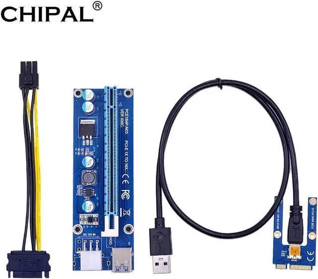 Main image of Mini PCI-E to PCI-E 16X Riser Card 0.6M USB 3.0 Cable for EXP GDC Laptop External Video Card for Miner Mining