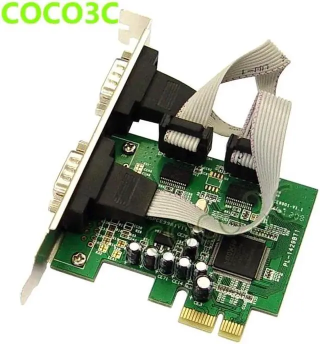 Alt view image 2 of 4 - MOSCHIP MCS9922 PCI express 2 ports Serial card PCI-e card RS-232 DB9 COM port adapter for POS Terminal & Industrial PC