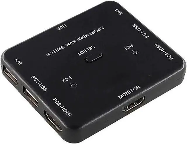 Main image of USB HDMI KVM Switcher 2-port 4K HDMI USB Mouse&keyboard monitor selector sharing HDMI Switch KVM with usb