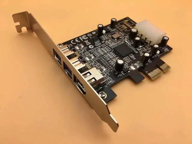 Alt view image 3 of 6 - Aomoproing 1394 Capture Card TI2213 Chipset PCI-E to 2-port 1394B + 1394A Cards HD DV Video Capture Card FireWire 800 Drive with Cable