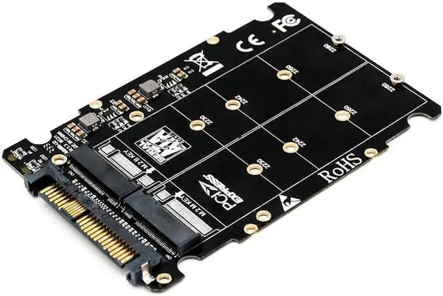 Alt view image 4 of 6 - M.2 Ssd To U.2 Adapter 2In1 M.2 Nvme And Sata Bus Ngff Ssd To Pci E U.2 Sff 8639 Adapter Pcie M2 Converter For Desktop Compu