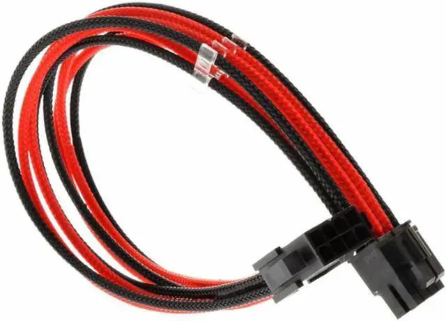 Alt view image 3 of 3 - Sleeved Graphics Card ATX EPS PSU CPU 8 Pin to 6+2 Pin PCI-E Power Extension Cable Wire For 18AWG Power Wire Sleeved 30cm