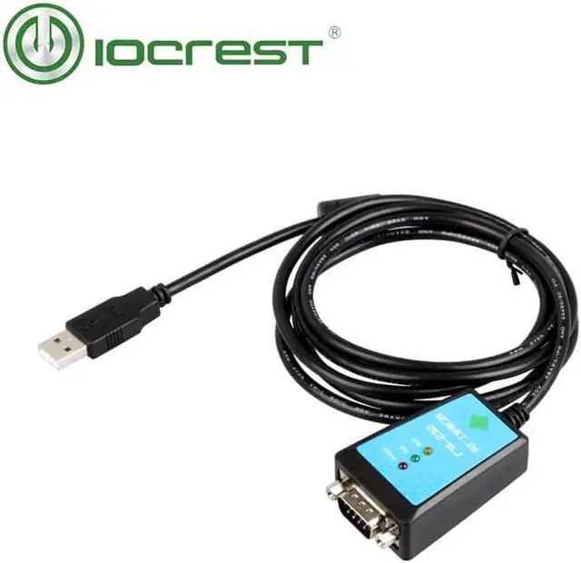 Alt view image 6 of 6 - Aomoproing 1.8M FTDI Chips USB 2.0 to DB9 RS232 Serial Cable Converter with Magnetic Ring Led Light
