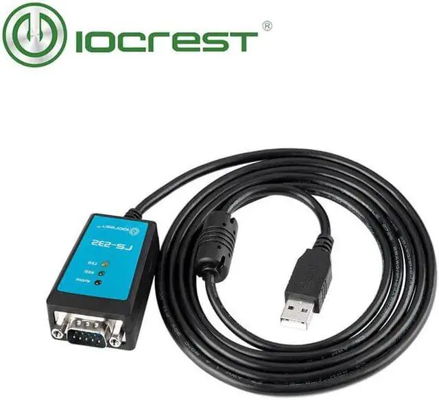 Alt view image 4 of 6 - Aomoproing 1.8M FTDI Chips USB 2.0 to DB9 RS232 Serial Cable Converter with Magnetic Ring Led Light