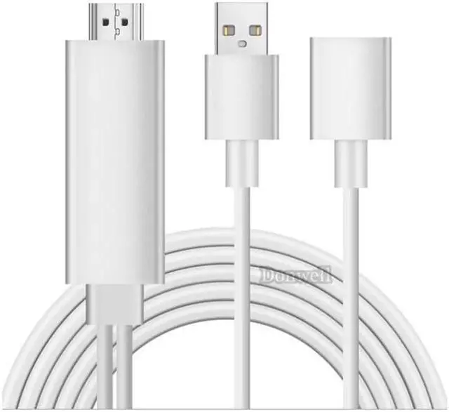 Alt view image 2 of 6 - Lightning To 1080P to HDMI Cable Adapter TV HD Cable for iPhone7 / 7s / 6 / 6S / Plus / Android