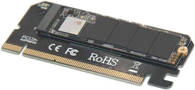 Alt view image 5 of 6 - Aomoproing PCI express 16x to M Key NGFF Adapter for SAMSUNG 950 PRO M.2 PCI-e 3.0 x4 NVMe SSD Desktop Ultra Speed Predator Cooling Case
