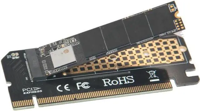 Alt view image 3 of 6 - Aomoproing PCI express 16x to M Key NGFF Adapter for SAMSUNG 950 PRO M.2 PCI-e 3.0 x4 NVMe SSD Desktop Ultra Speed Predator Cooling Case