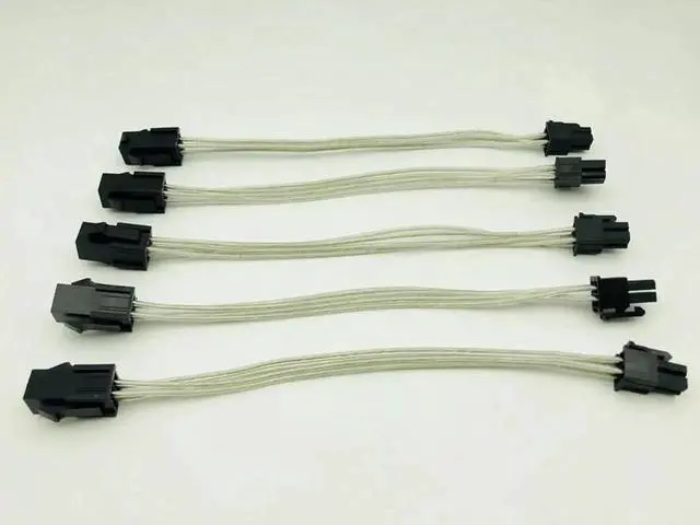 Main image of 5PCS 4Pin Male to 4Pin Female 8" inch ATX PC CPU Power Supply Extension Cable Cord 4Pin to 4Pin Connector Adapter for BTC Mining