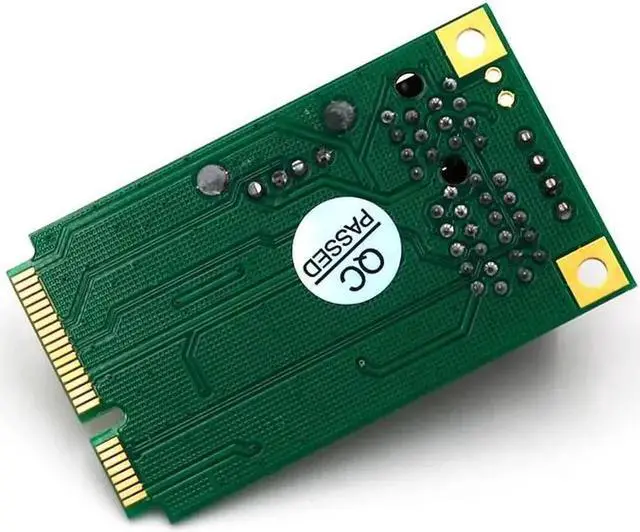 Alt view image 2 of 6 - Mini PCI E to PCI Express 1X with USB Riser Card Adapter 4Pin Power Input Support USB 2.0 Data Transmission Up to 480Mbps