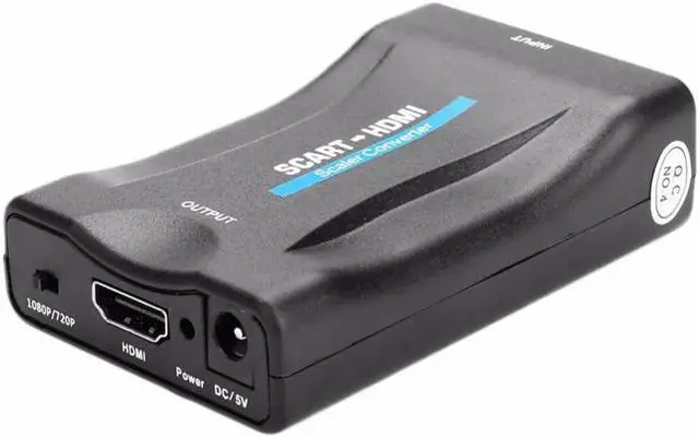 Alt view image 5 of 5 - HDMI to Scart Converter Audio Video AV Adapter Support CVBS PAL NTSC Output for CRT TV VHS VCR DVD Recorder Game