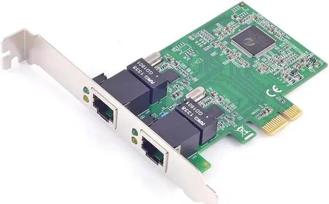 Alt view image 2 of 6 - PCI-E to 2 ports Gigabit Ethernet Controller Card Gigabit Ethernet pci express