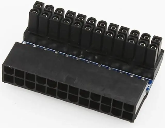 Main image of Mainboard Motherboard ATX 24Pin to 24Pin 90 Degree Power Adapter Connector for ATX cable better power supply