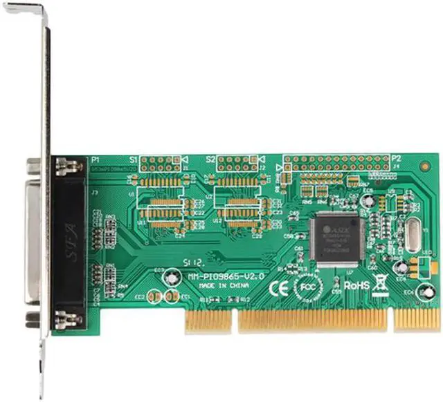 Alt view image 2 of 2 - Aomoproing Parallel LPT Card PCI Expansion Card Adapter PCI to Parallel 25pin DB25 Printer Port Controller Card Moschip MCS9865 Win10