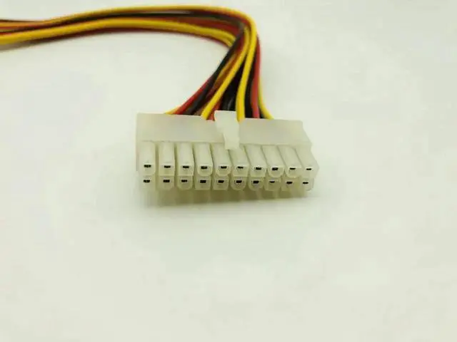 Alt view image 6 of 6 - 20 Pin Male to 20Pin Female Internal PC PSU Power Adapter 20P ATX Extension Cable Connector Motherboard Power Supply for Desktop