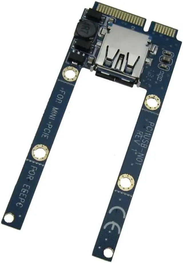 Alt view image 2 of 3 - USB 2.0 USB2.0 Female to Mini pcie pci-express PCI-E pci Express Adapter card For USB Flash Disk & Wifi Wireless Card