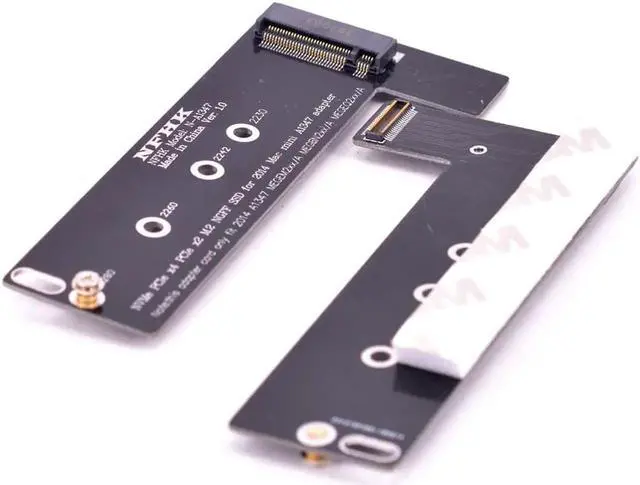 Alt view image 3 of 5 - Aomoproing M key NVMe M.2 SSD to For Apply Mac Mini 2014 A1347 MEGEN2 MEGEM2 MEGEQ2 adapter PCIe NGFF riser card