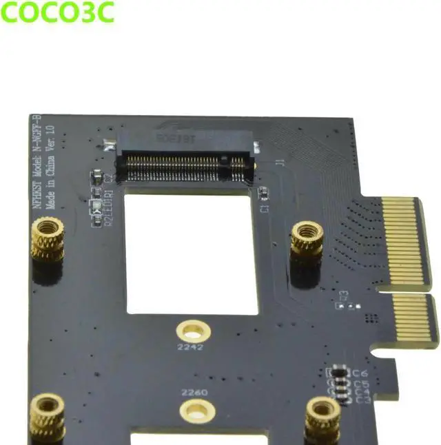 Alt view image 2 of 6 - Aomoproing PCI-e 4x to M Key NGFF SSD Adapter for SAMSUNG 950 PRO XP941 PM951 M.2 PCIe 3.0 SSD Desktop Ultra Speed Predator Fan Cooler Kit