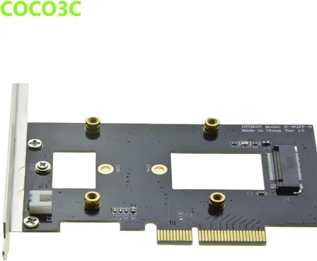 Alt view image 3 of 6 - Aomoproing PCI-e 4x to M Key NGFF SSD Adapter for SAMSUNG 950 PRO XP941 PM951 M.2 PCIe 3.0 SSD Desktop Ultra Speed Predator Fan Cooler Kit