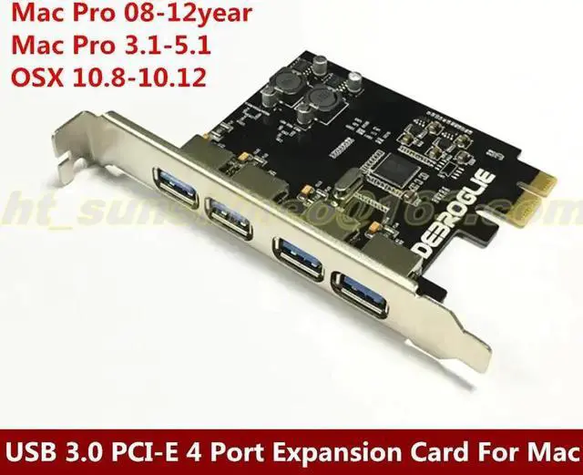 Main image of Super-Speed 4 Ports USB 3.0 PCIe PCI Express Expansion Card for PCI-E x1/x4/x8/x16 Computer PC