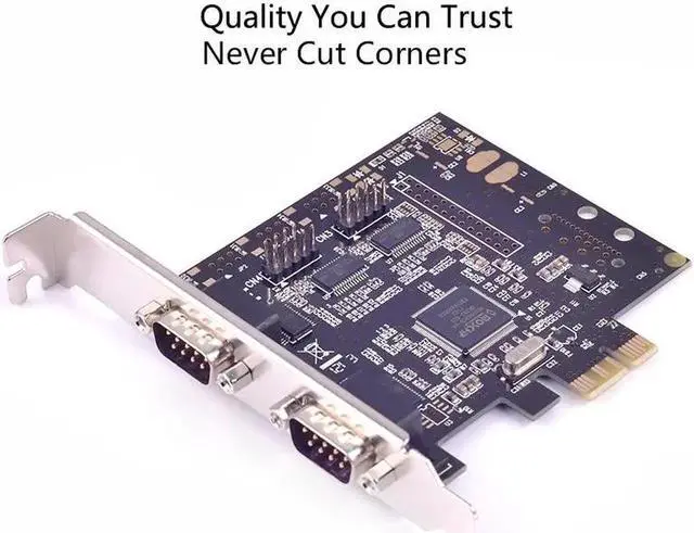 Alt view image 2 of 6 - PCIe PCI express to 4 Serial RS232 Ports expansion Card PCI-E I/O cards MosChip MCS9904