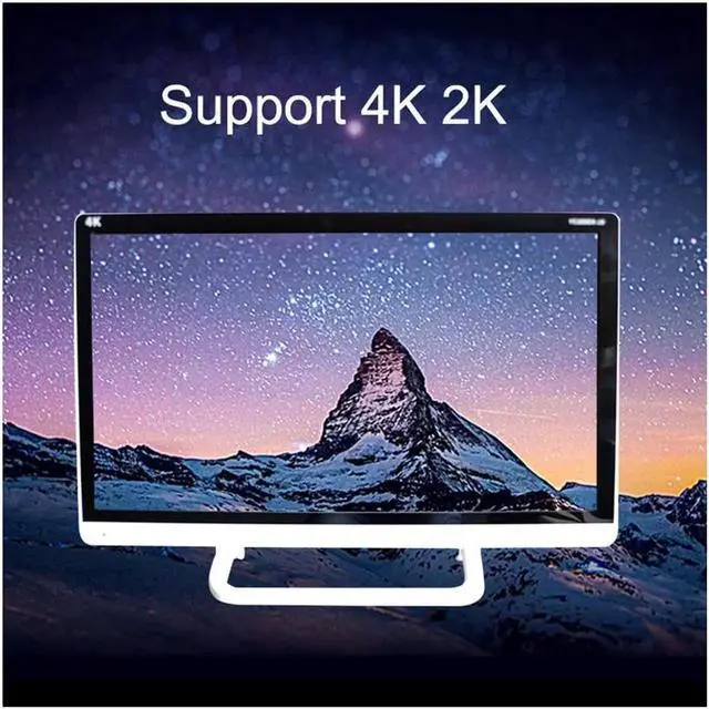 Alt view image 2 of 7 - 2 Ports HDMI 2.0 KVM Switch HD Audio Video 4Kx2K@60Hz HDMI 2.0 Source Switch 2 In 1 Out Adaptive EDID USB 2.0 Sharing USB Disk, Printer