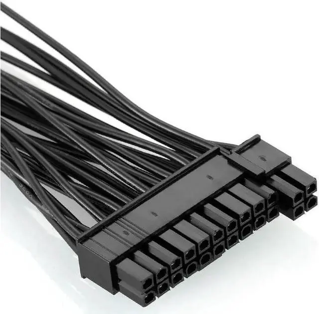 Alt view image 6 of 6 - ATX Mining 30cm 24 Pin Dual PSU Power Supply Extension Cable for Computer Adaptor Cable Connector for Miner Mining 24Pin 20+4pin