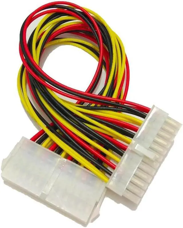 Alt view image 2 of 6 - ATX Mining 30cm 24 Pin Dual PSU Power Supply Extension Cable for Computer Adaptor Cable Connector for Miner Mining 24Pin 20+4pin