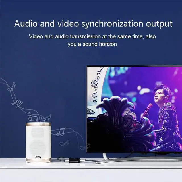 Alt view image 3 of 6 - USB C HDMI USB 3.1 Type C to HDMI Cable Adapter hdmi 4K HDTV for Macbook 2017 Microsoft 950/950XL,LG G5,HTC ULTRA,Samsung S8