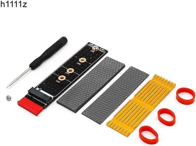 Main image of PCIE to M2 Adapter Raiser PCI Express PCI E X1 to M.2 NVMe M Key Riser Aluminum Heatsink Supports 2230 2242 2260 2280 SSD M2